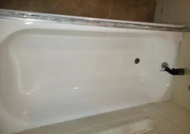 After Refinished bathtub revealing flawless, smooth, and restored surface