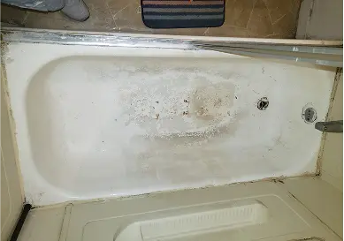 Before Refinished bathtub revealing flawless, smooth, and restored surface
