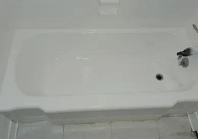 After Tile surface transformation with renewed color and polished finish