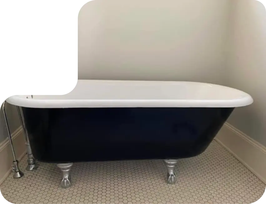 Team of experts performing bathtub reglazing services