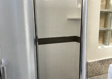 After tile refinishing with even shine and modern clean look